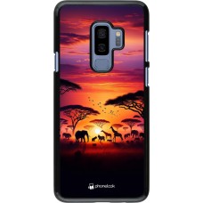 Samsung Galaxy S9+ Case Hülle - Safari Sonnenuntergang Wildtiere
