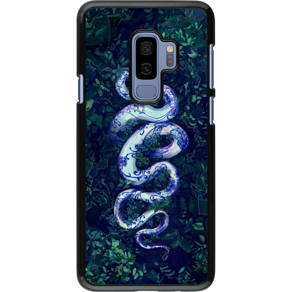 Samsung Galaxy S9+ Case Hülle - Snake Blue Anaconda
