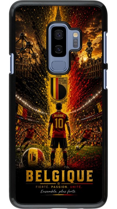 Samsung Galaxy S9+ Case Hülle - Fussball Belgien splash 2026