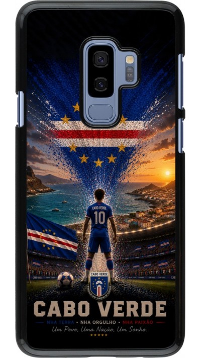 Samsung Galaxy S9+ Case Hülle - Fussball Kap Verde splash 2026