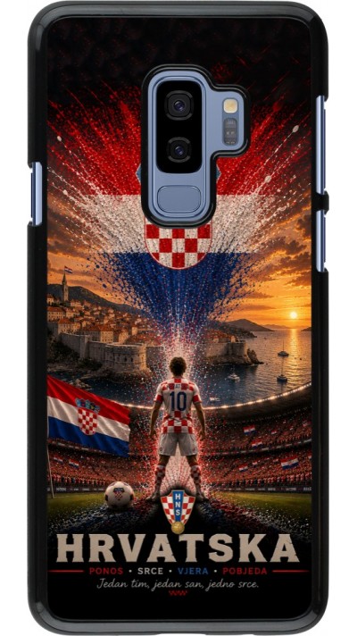 Samsung Galaxy S9+ Case Hülle - Fussball Kroatien splash 2026