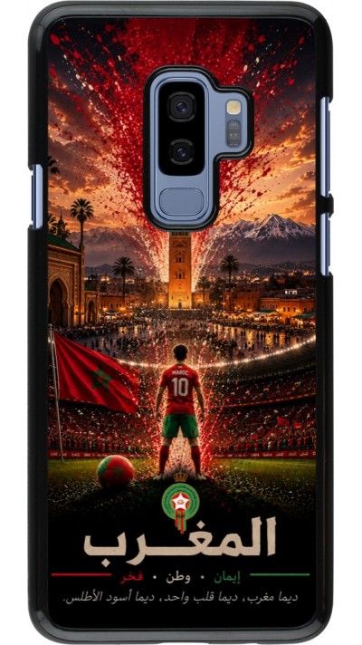 Samsung Galaxy S9+ Case Hülle - Fussball Marokko splash 2026