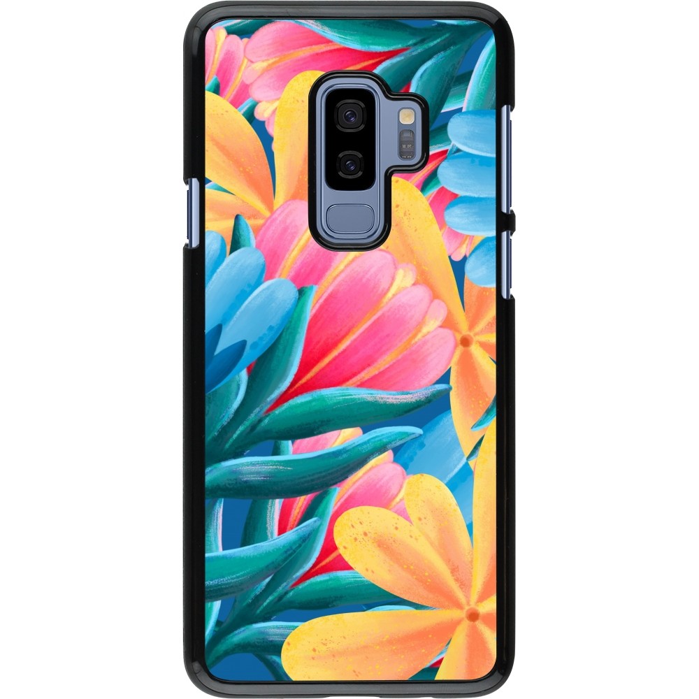 Samsung Galaxy S9+ Case Hülle - Spring 23 colorful flowers