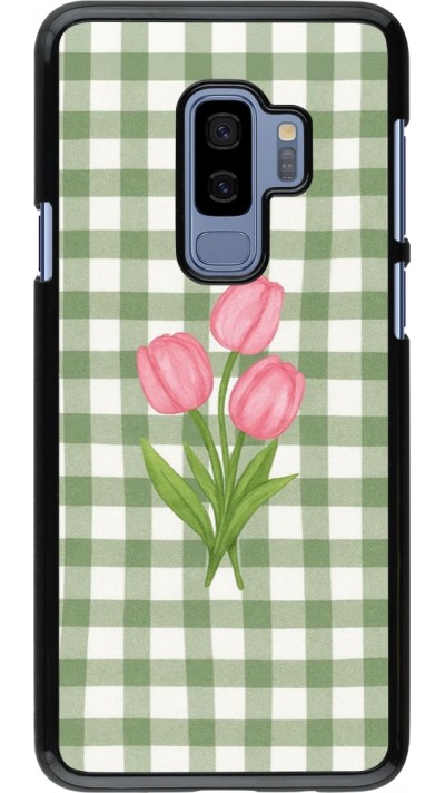 Samsung Galaxy S9+ Case Hülle - Green vichy tulips Spring 2026
