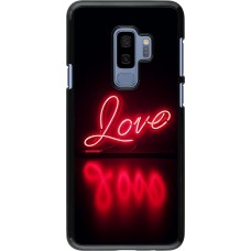 Samsung Galaxy S9+ Case Hülle - Valentine 2025 Neon Liebe