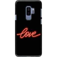 Samsung Galaxy S9+ Case Hülle - Valentine 2023 neon love