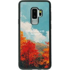 Coque Samsung Galaxy S9+ - Silicone rigide noir Autumn 25 Fall in love