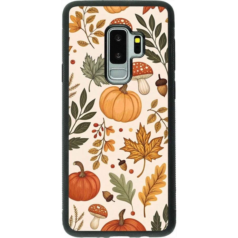 Samsung Galaxy S9+ Case Hülle - Silikon schwarz Autumn 25 Autumn pattern