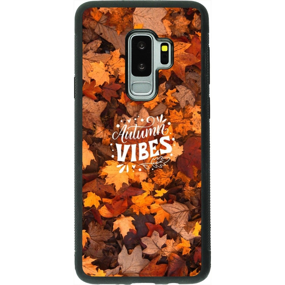 Coque Samsung Galaxy S9+ - Silicone rigide noir Autumn 25 Autumn vibes