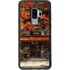 Coque Samsung Galaxy S9+ - Silicone rigide noir Autumn 25 Coffee shop
