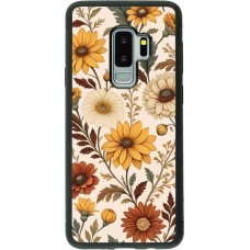 Coque Samsung Galaxy S9+ - Silicone rigide noir Autumn 25 Flower pattern