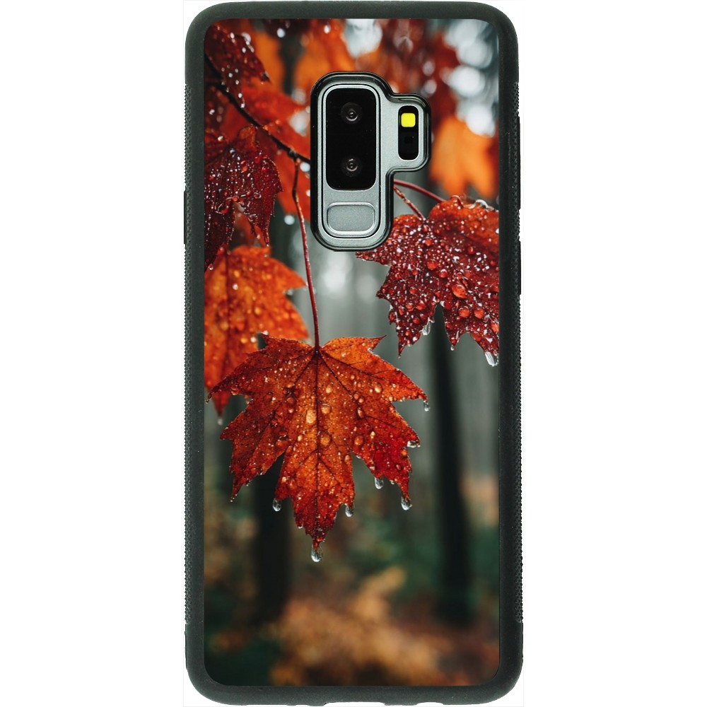 Coque Samsung Galaxy S9+ - Silicone rigide noir Autumn 25 Rain