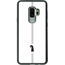 Coque Samsung Galaxy S9+ - Silicone rigide noir Canton BS blanc