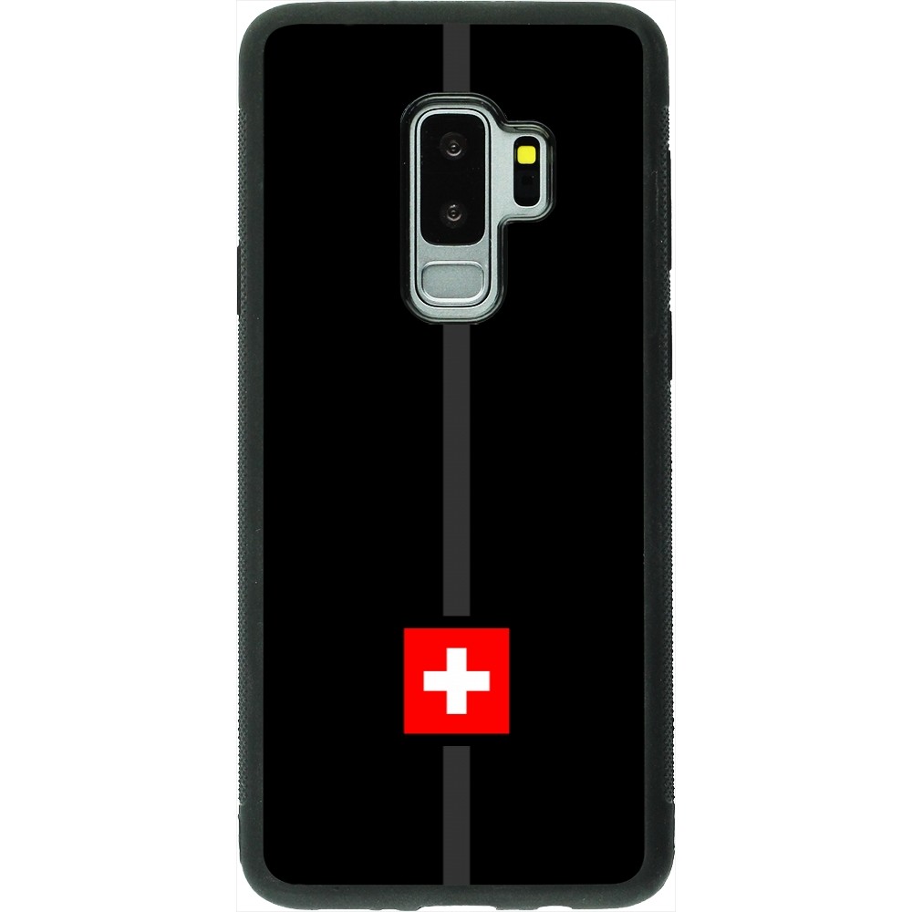 Coque Samsung Galaxy S9+ - Silicone rigide noir Canton CH noir