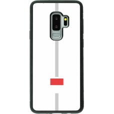 Coque Samsung Galaxy S9+ - Silicone rigide noir Canton SO blanc