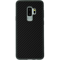 Coque Samsung Galaxy S9+ - Silicone rigide noir Carbon Basic