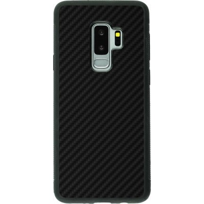 Coque Samsung Galaxy S9+ - Silicone rigide noir Carbon Basic