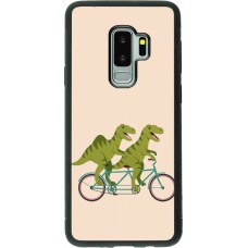 Coque Samsung Galaxy S9+ - Silicone rigide noir Dinosaurs on bikes 2026