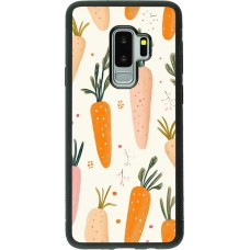 Coque Samsung Galaxy S9+ - Silicone rigide noir Easter 2026 Illustration carrots