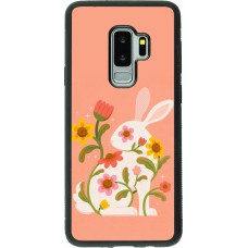 Coque Samsung Galaxy S9+ - Silicone rigide noir Easter 2026 Rabbit collage