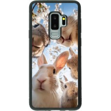 Coque Samsung Galaxy S9+ - Silicone rigide noir Easter 2026 Rabbits