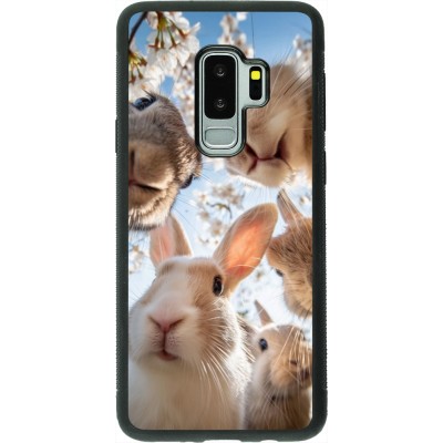 Coque Samsung Galaxy S9+ - Silicone rigide noir Easter 2026 Rabbits