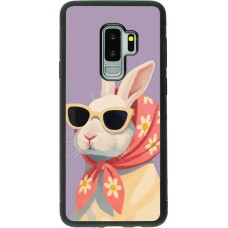 Coque Samsung Galaxy S9+ - Silicone rigide noir Easter 2026 Rabbit with scarf