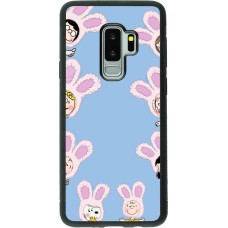 Coque Samsung Galaxy S9+ - Silicone rigide noir Easter 2026 Snoopy