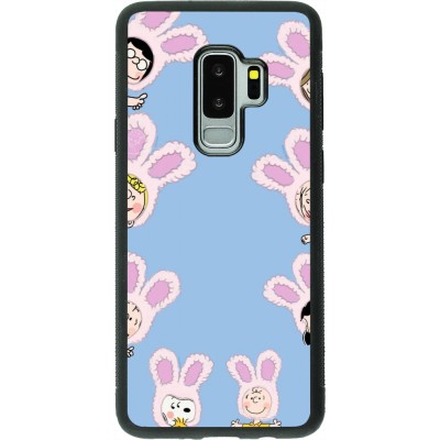 Coque Samsung Galaxy S9+ - Silicone rigide noir Easter 2026 Snoopy