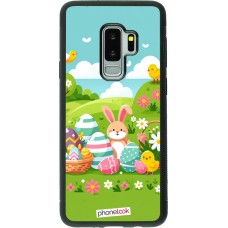Coque Samsung Galaxy S9+ - Silicone rigide noir Easter 2025 Green