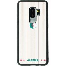 Coque Samsung Galaxy S9+ - Silicone rigide noir Maillot de football Algérie 2026 personnalisable