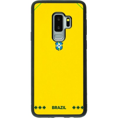 Samsung Galaxy S9+ Case Hülle - Silikon schwarz Brasilien 2026 personalisierbares Fussballtrikot