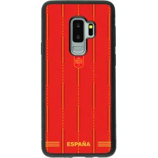 Coque Samsung Galaxy S9+ - Silicone rigide noir Maillot de football Espagne 2026 personnalisable