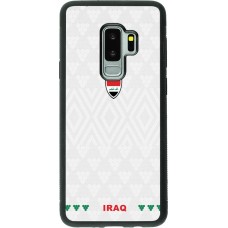 Coque Samsung Galaxy S9+ - Silicone rigide noir Maillot de football Irak 2026 personnalisable