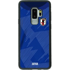 Coque Samsung Galaxy S9+ - Silicone rigide noir Maillot de football Japon 2022 personnalisable