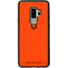 Coque Samsung Galaxy S9+ - Silicone rigide noir Maillot de football Pays-Bas 2026 personnalisable