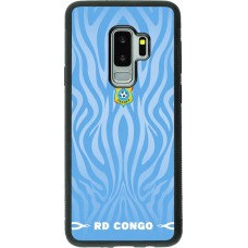 Coque Samsung Galaxy S9+ - Silicone rigide noir Maillot de football RD Congo 2026 personnalisable