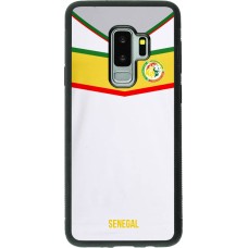 Coque Samsung Galaxy S9+ - Silicone rigide noir Maillot de football Senegal 2022 personnalisable