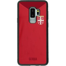 Samsung Galaxy S9+ Case Hülle - Silikon schwarz Serbien 2022 personalisierbares Fussballtrikot