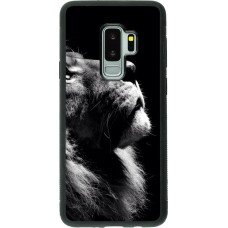 Hülle Samsung Galaxy S9+ - Silikon schwarz Lion looking up