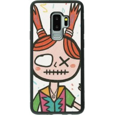 Coque Samsung Galaxy S9+ - Silicone rigide noir Little Girl Sketch