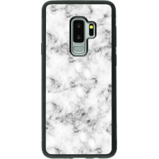 Coque Samsung Galaxy S9+ - Silicone rigide noir Marble 01