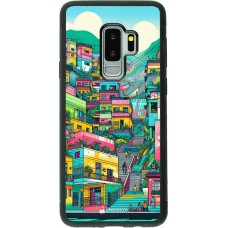 Coque Samsung Galaxy S9+ - Silicone rigide noir Medellin Comuna 13 Art