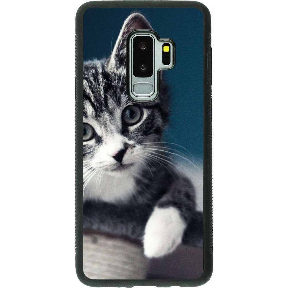 Coque Samsung Galaxy S9+ - Silicone rigide noir Meow 23