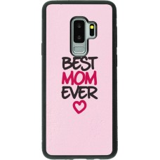 Samsung Galaxy S9+ Case Hülle - Silikon schwarz Mom 2023 best Mom ever pink