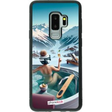 Samsung Galaxy S9+ Case Hülle - Silikon schwarz Berg Glamour Whirlpool