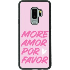 Coque Samsung Galaxy S9+ - Silicone rigide noir More amor porfavor