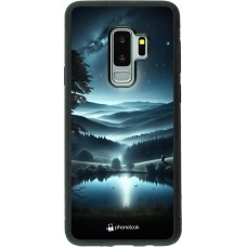 Samsung Galaxy S9+ Case Hülle - Silikon schwarz Ansicht des Nachthimmels