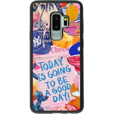 Coque Samsung Galaxy S9+ - Silicone rigide noir Preppy Today is Going to be a good day
