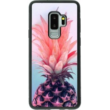 Hülle Samsung Galaxy S9+ - Silikon schwarz Purple Pink Pineapple